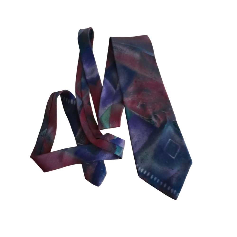 All Silk handmade Enrico guccini men tie  XL size